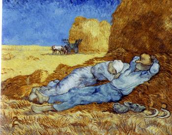 Vincent Van Gogh : Noon:Rest(afterMillet)